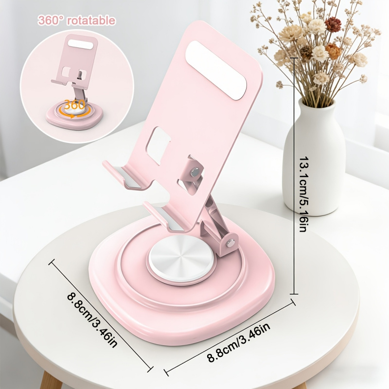 Watches & Jewelry Repair Center Photos - Macaron Desktop Metal Rotating Phone Stand