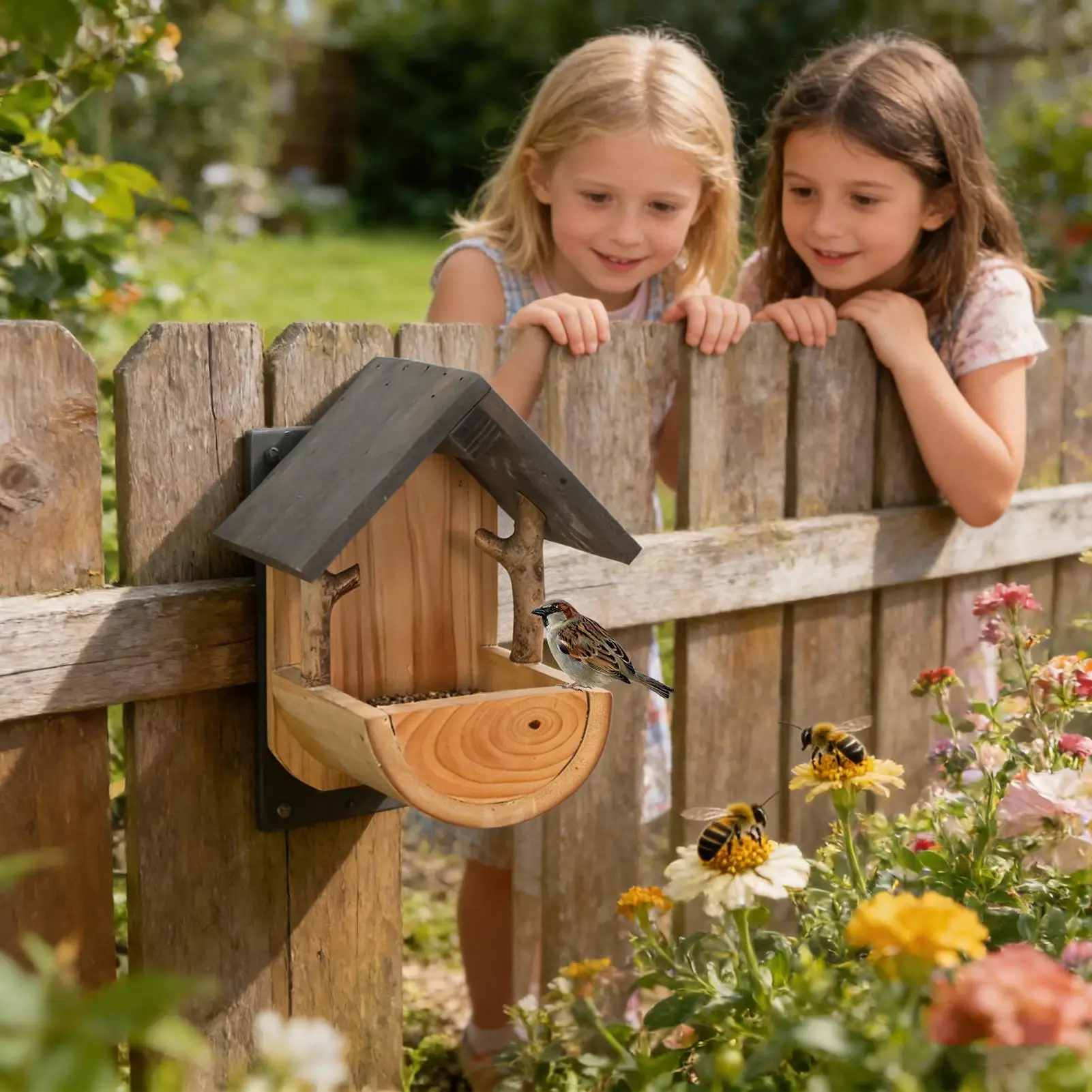 Wall Mount Wooden bird feeder  - Watches & Jewelry Repair Center Photos ulasan dan harga