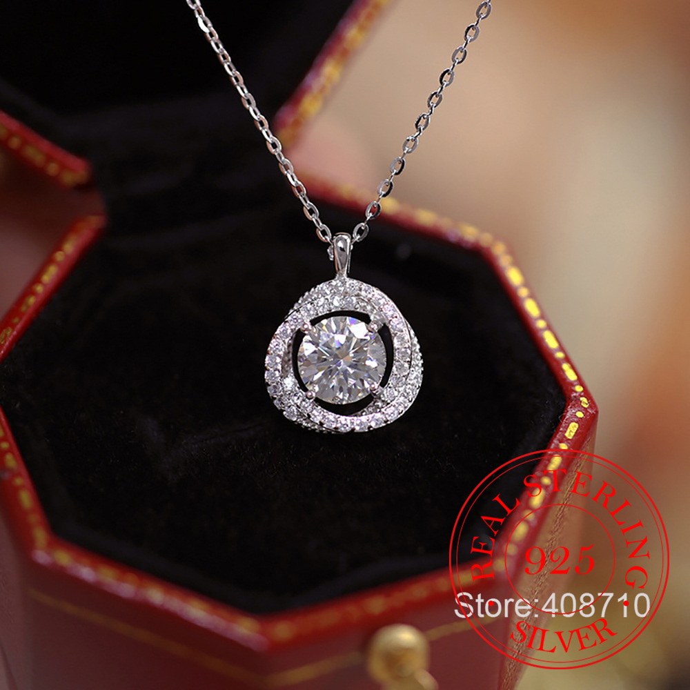 925 Sterling Silver Jewelry Ex - Crystal Choker Necklace ulasan dan harga