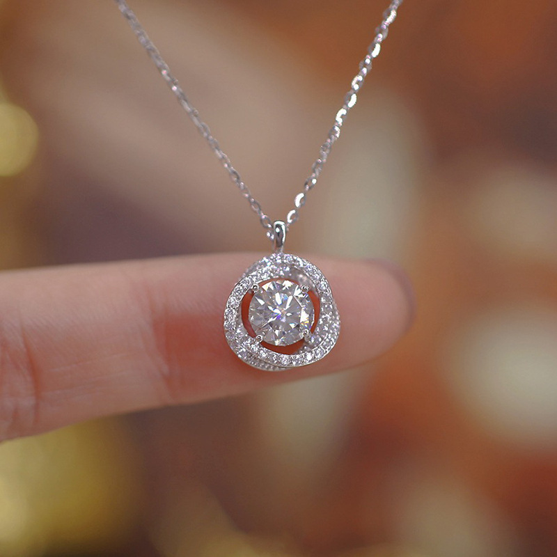925 Sterling Silver Jewelry Ex - Crystal Choker Necklace ulasan dan harga