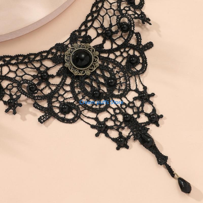 50LE Lace Choker Necklaces Got - Crystal Choker Necklace ulasan dan harga