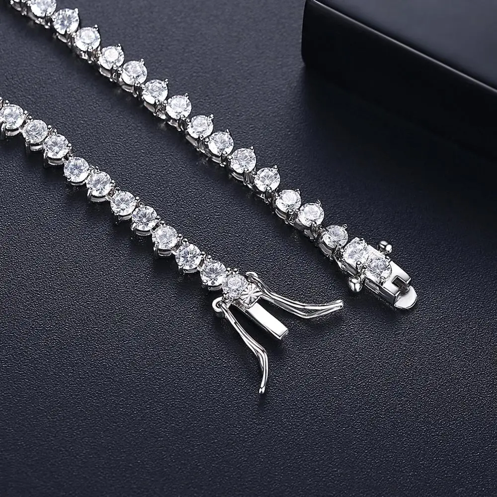 Luxury Designer 7MM Iced Out T - Crystal Choker Necklace ulasan dan harga