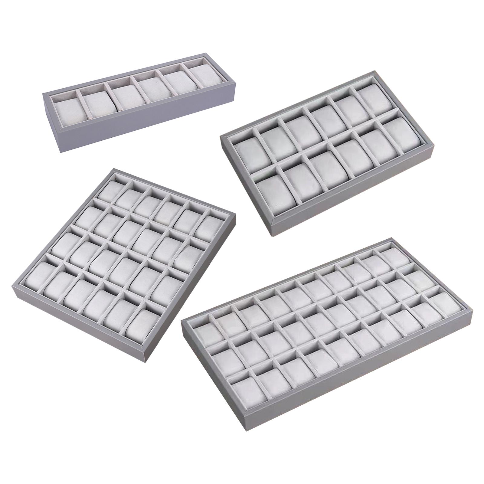 Jewelry Tray Wooden 30 Grid Wa - Jewelry Store Mens Watches ulasan dan harga