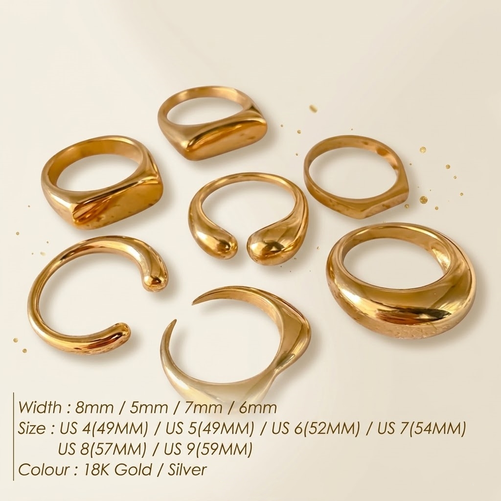 St-Delan Stainless Steel Chunk - Mens Signet Ring ulasan dan harga