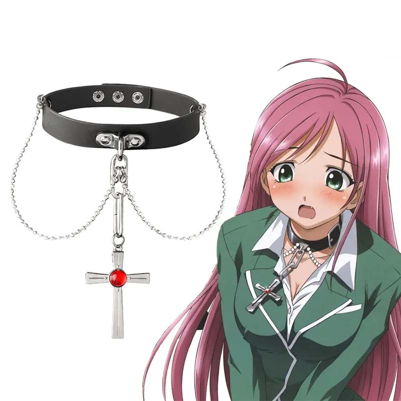 Anime Rosario And Vampire Red  - Crystal Choker Necklace ulasan dan harga