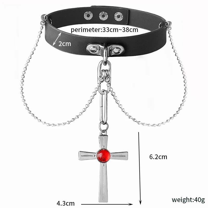 Anime Rosario And Vampire Red  - Crystal Choker Necklace ulasan dan harga