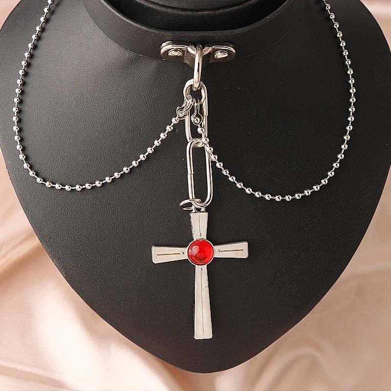 Anime Rosario And Vampire Red  - Crystal Choker Necklace ulasan dan harga