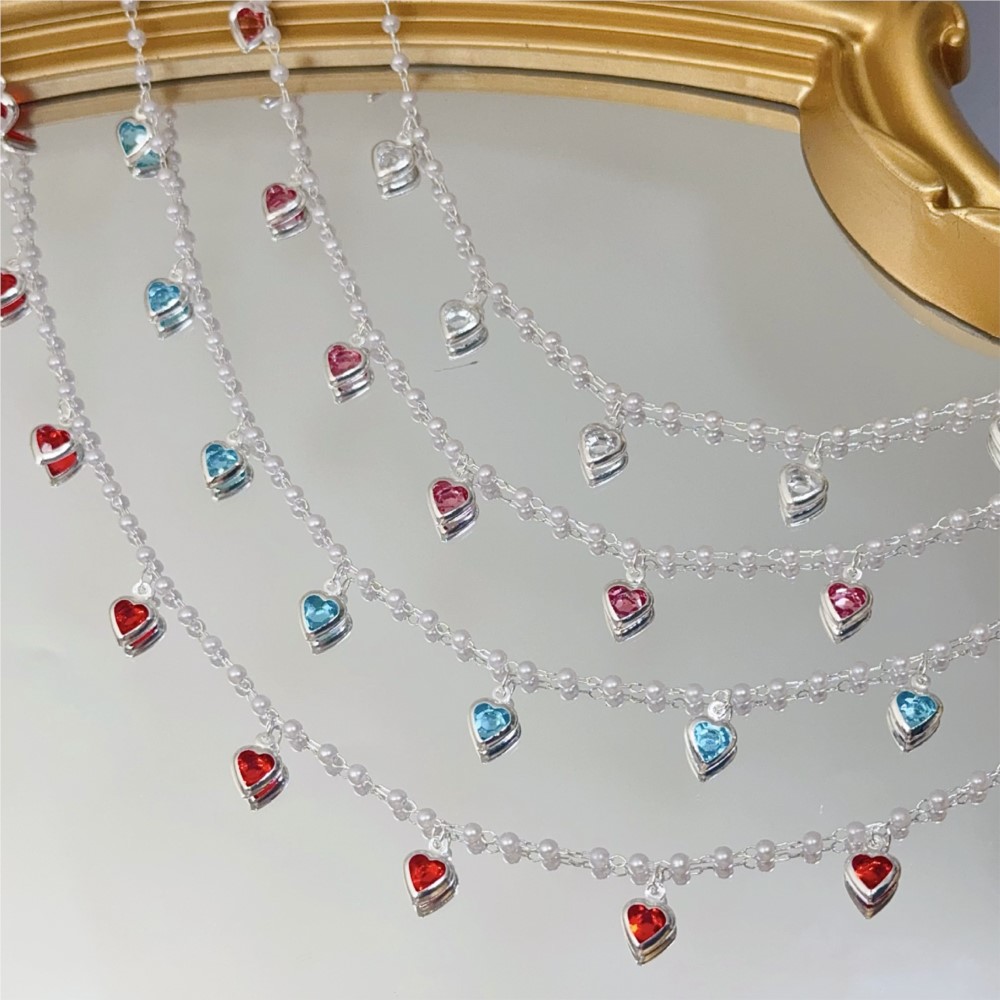 0.5Meter/1Meter Pink Crystal H - Crystal Choker Necklace ulasan dan harga