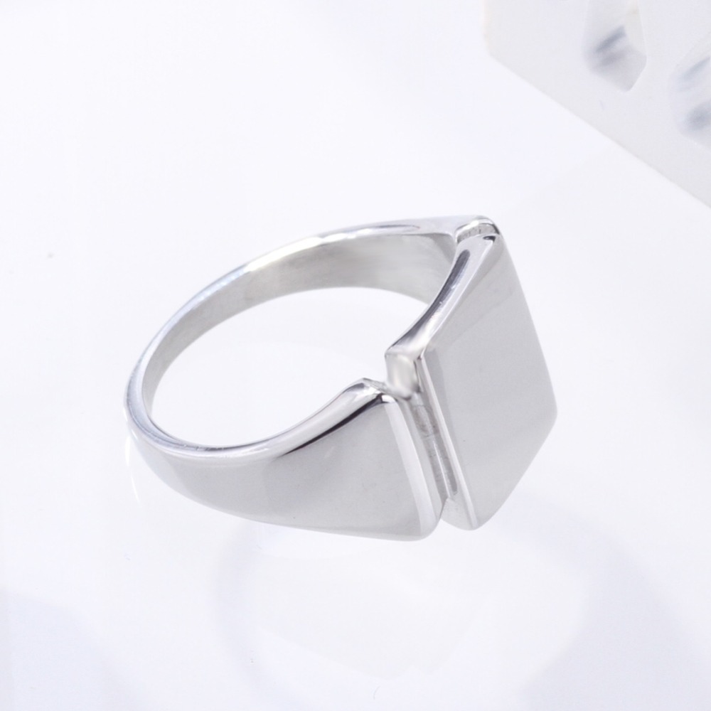Soul Men Titanium Steel Rings  - Mens Signet Ring ulasan dan harga