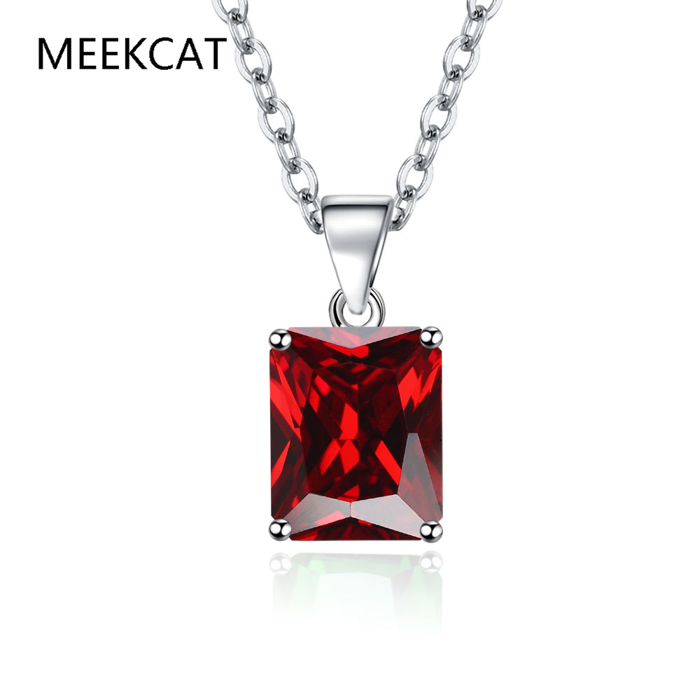 Emerald Cut Blue Topaz Created - Crystal Choker Necklace ulasan dan harga