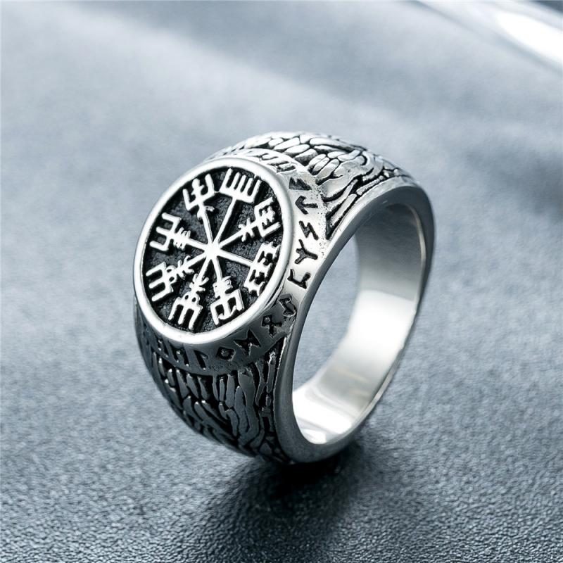 Vintage Viking Rune Signet Sca - Mens Signet Ring ulasan dan harga