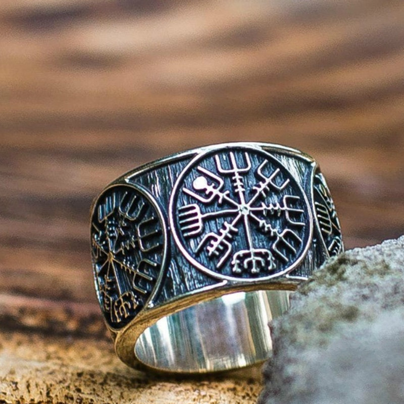 Vintage Viking Rune Signet Sca - Mens Signet Ring ulasan dan harga