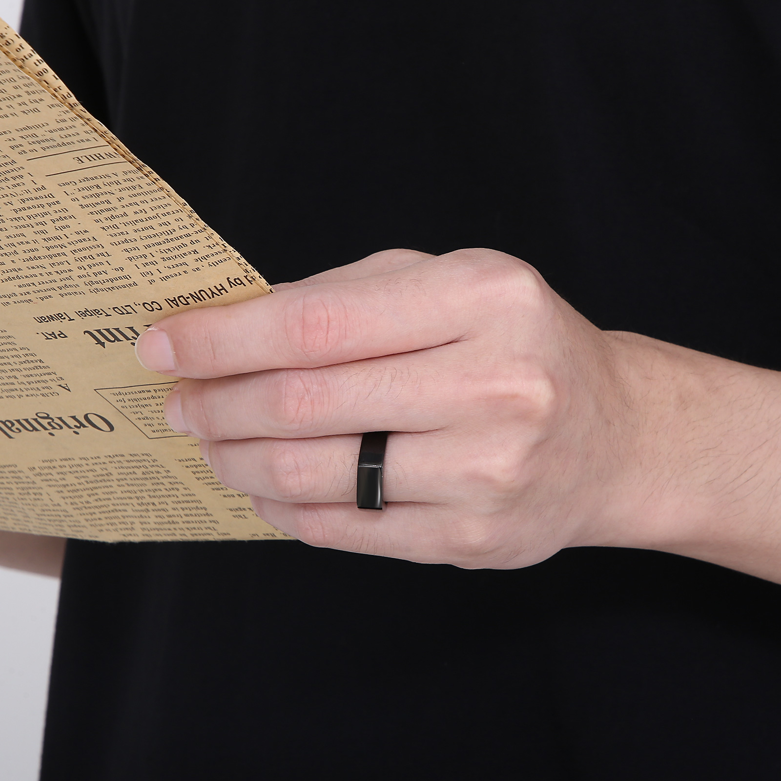 Signet Ring Stainless Steel Ri - Mens Signet Ring ulasan dan harga