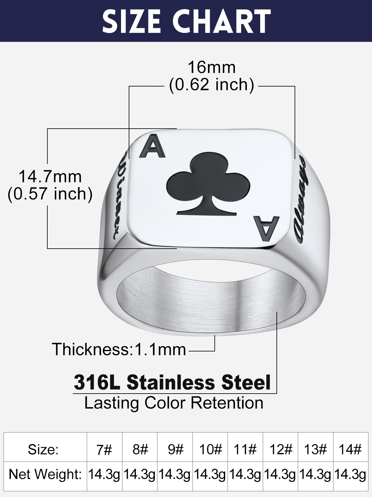 U7 Customized Square Rectangle - Mens Signet Ring ulasan dan harga