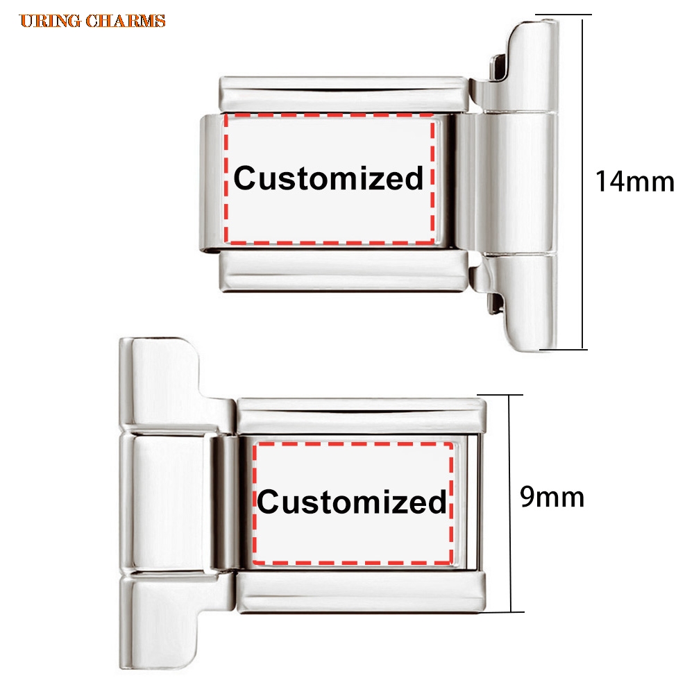 1 pair Picture Logo Customized - Jewelry Making Watches ulasan dan harga