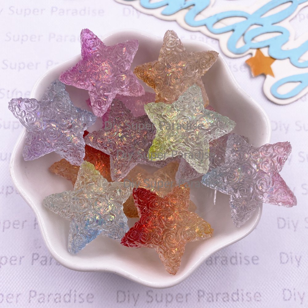 10PCS Resin Clear Candy Color  - Paradise Jewelry & Watches Llc Miami Reviews ulasan dan harga