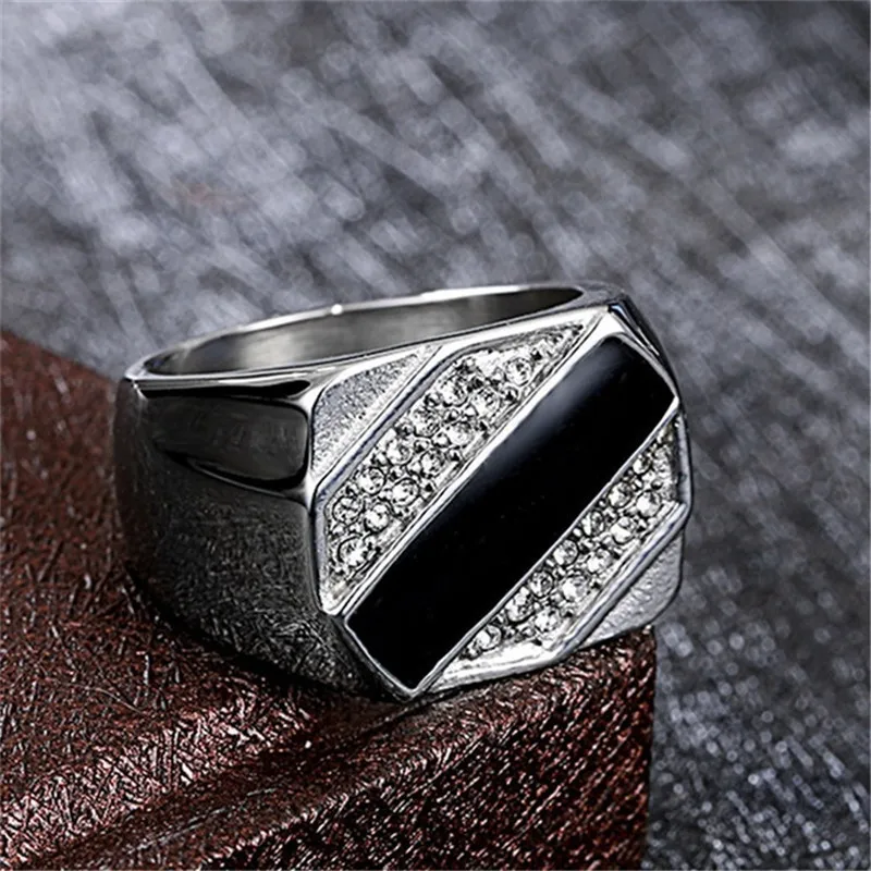 Signet Square Finger Rings For - Mens Signet Ring ulasan dan harga