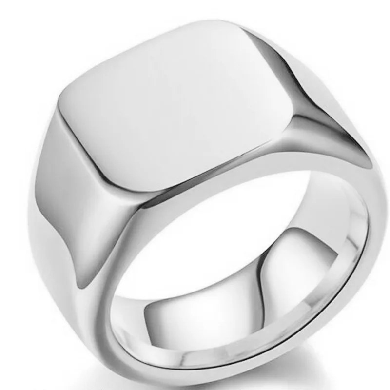 Signet Square Finger Rings For - Mens Signet Ring ulasan dan harga