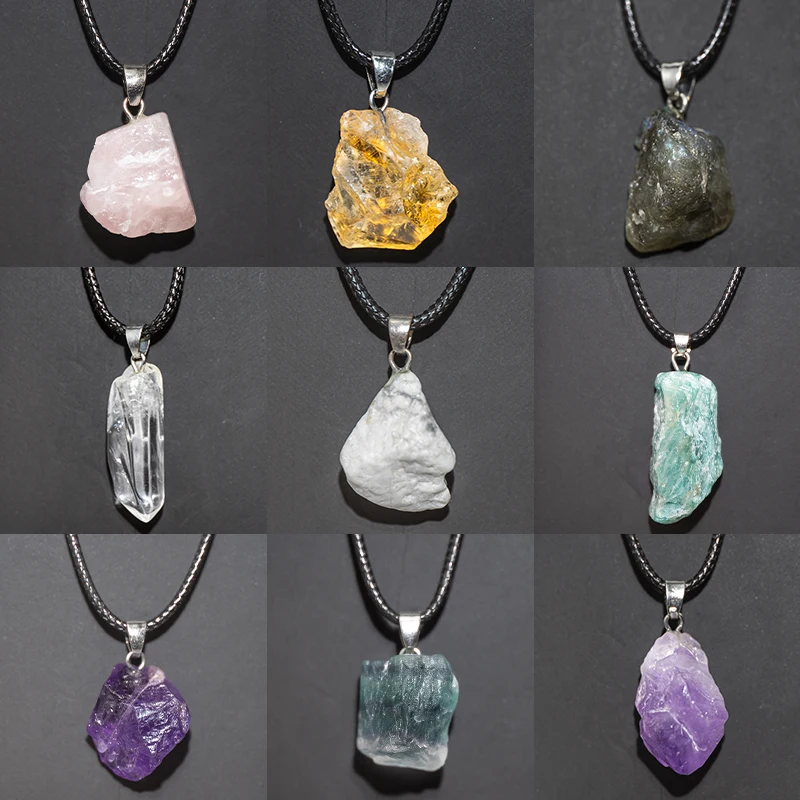 Natural Amethysts Flower Neckl - Crystal Choker Necklace ulasan dan harga