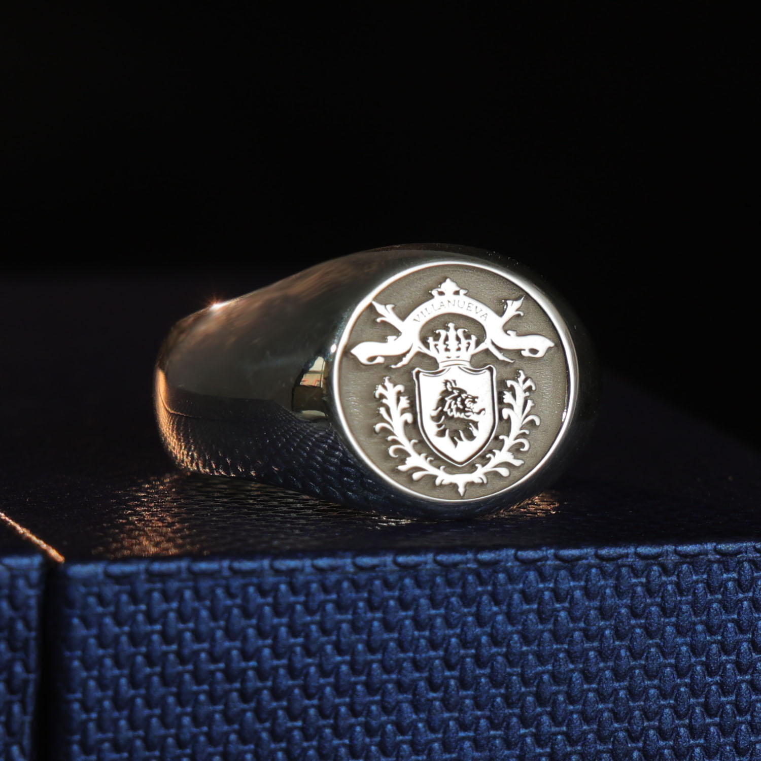 17mm Round 925 Solid Silver Me - Mens Signet Ring ulasan dan harga